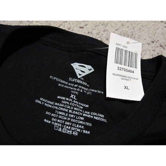 Death of Superman Comic Book Cover Doomsday men's t-shirt sz XL batman dc comics - Picture 5 of 7